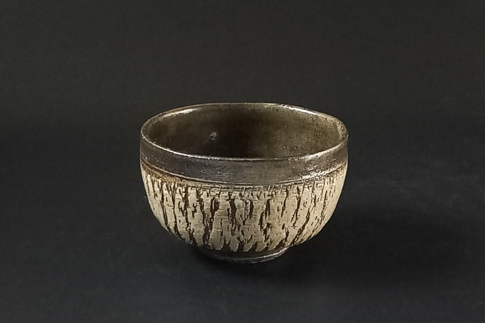 樹皮文茶碗